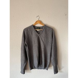 Vintage Club Room Pure Cashmere Sweater, Made in Scotland, Grey (M)
